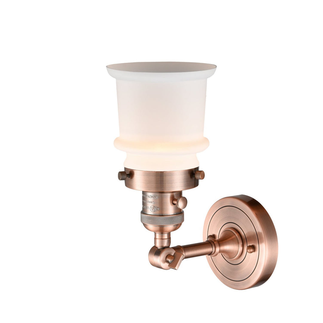 Innovations Franklin Restoration 203SW-AC-G181S Wall Sconce Light - Antique Copper