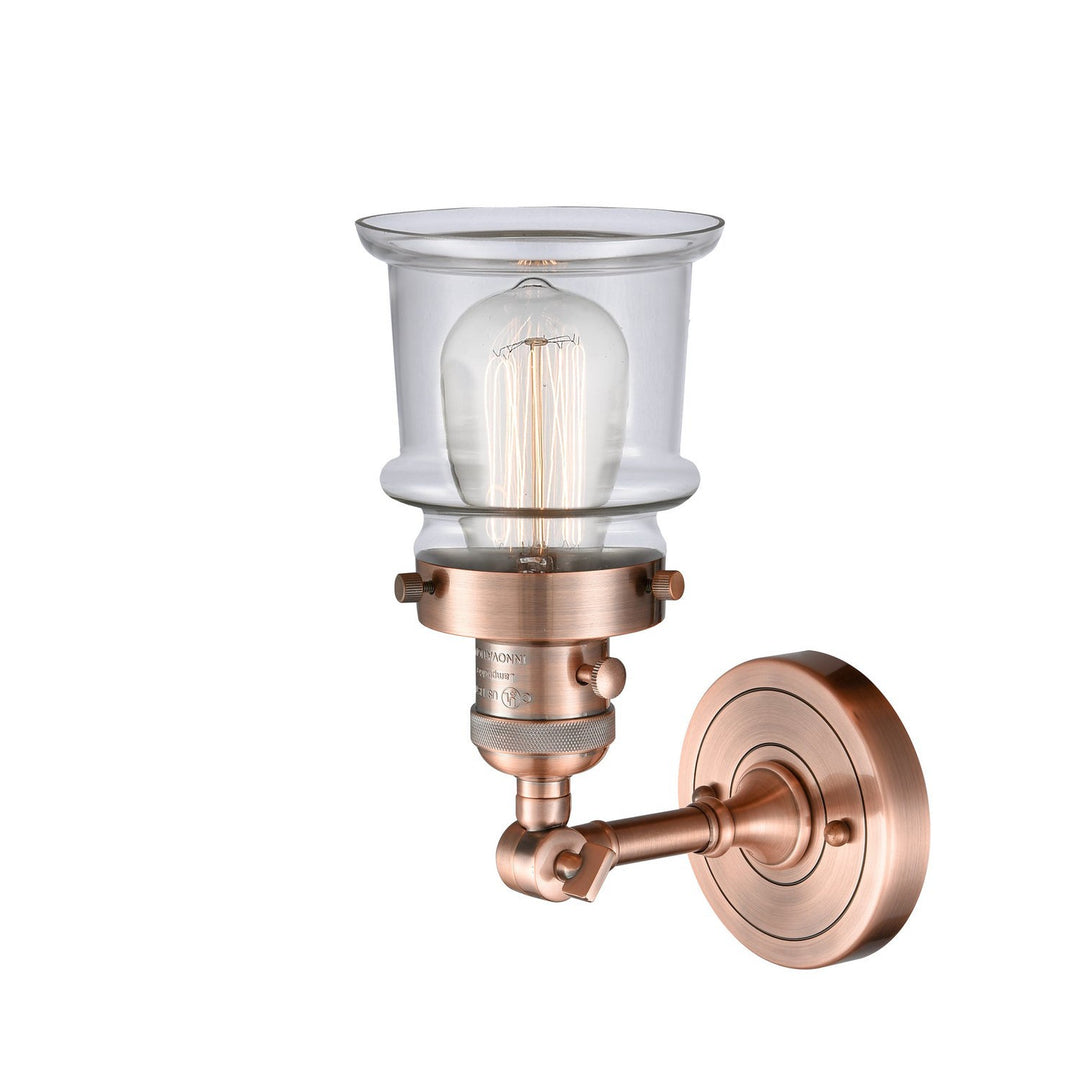Innovations Franklin Restoration 203SW-AC-G182S Wall Sconce Light - Antique Copper
