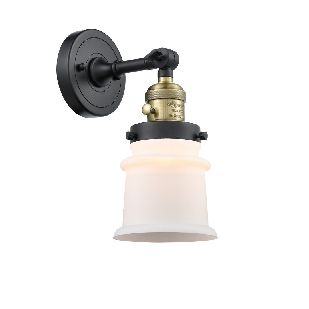 Innovations Franklin Restoration 203SW-BAB-G181S-LED Wall Sconce Light - Black Antique Brass