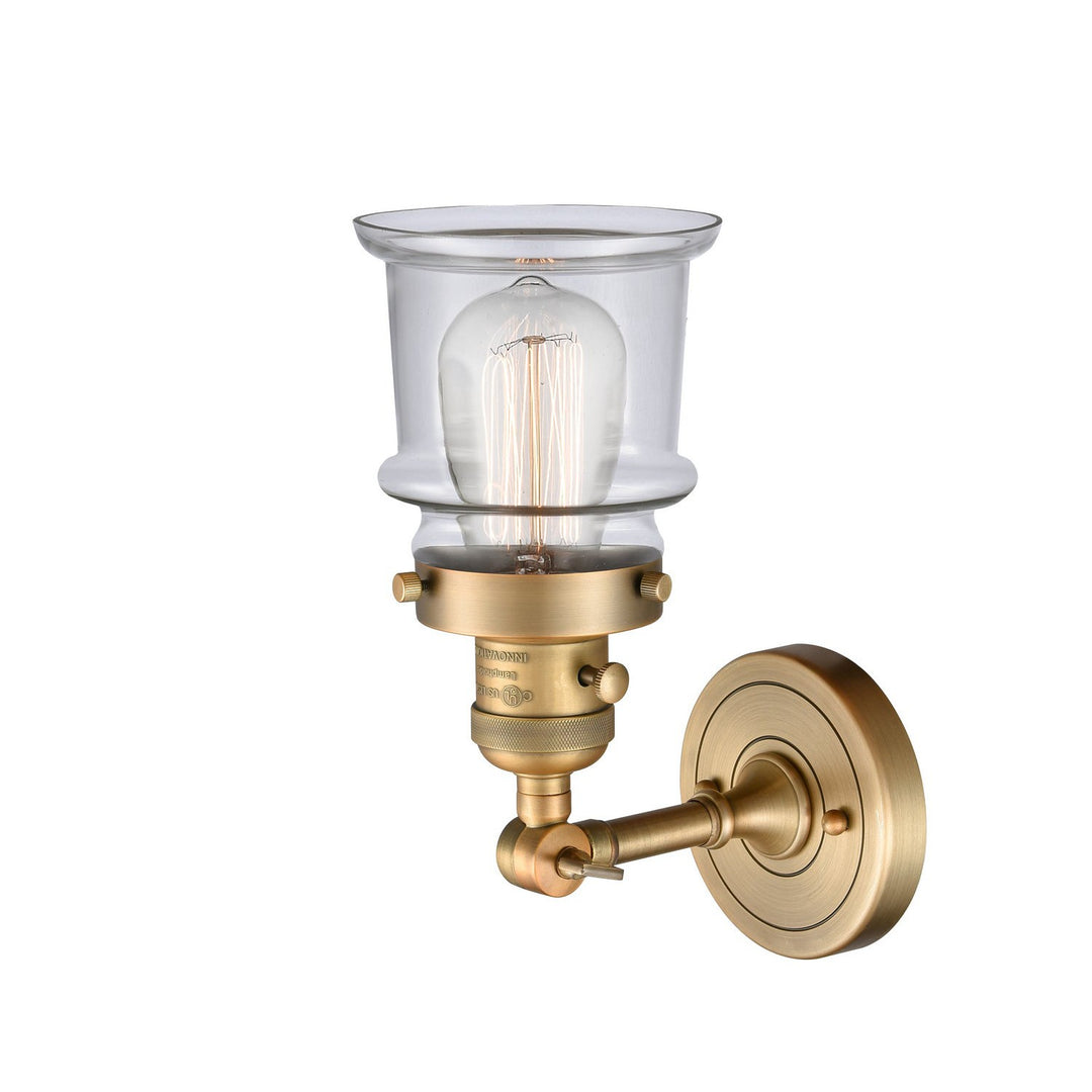 Innovations Franklin Restoration 203SW-BB-G182S Wall Sconce Light - Brushed Brass