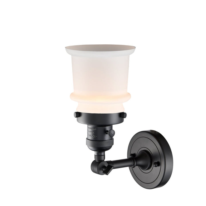 Innovations Franklin Restoration 203SW-BK-G181S Wall Sconce Light - Matte Black