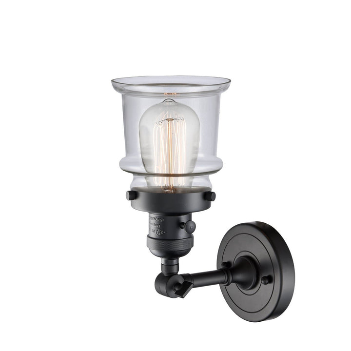 Innovations Franklin Restoration 203SW-BK-G182S Wall Sconce Light - Matte Black