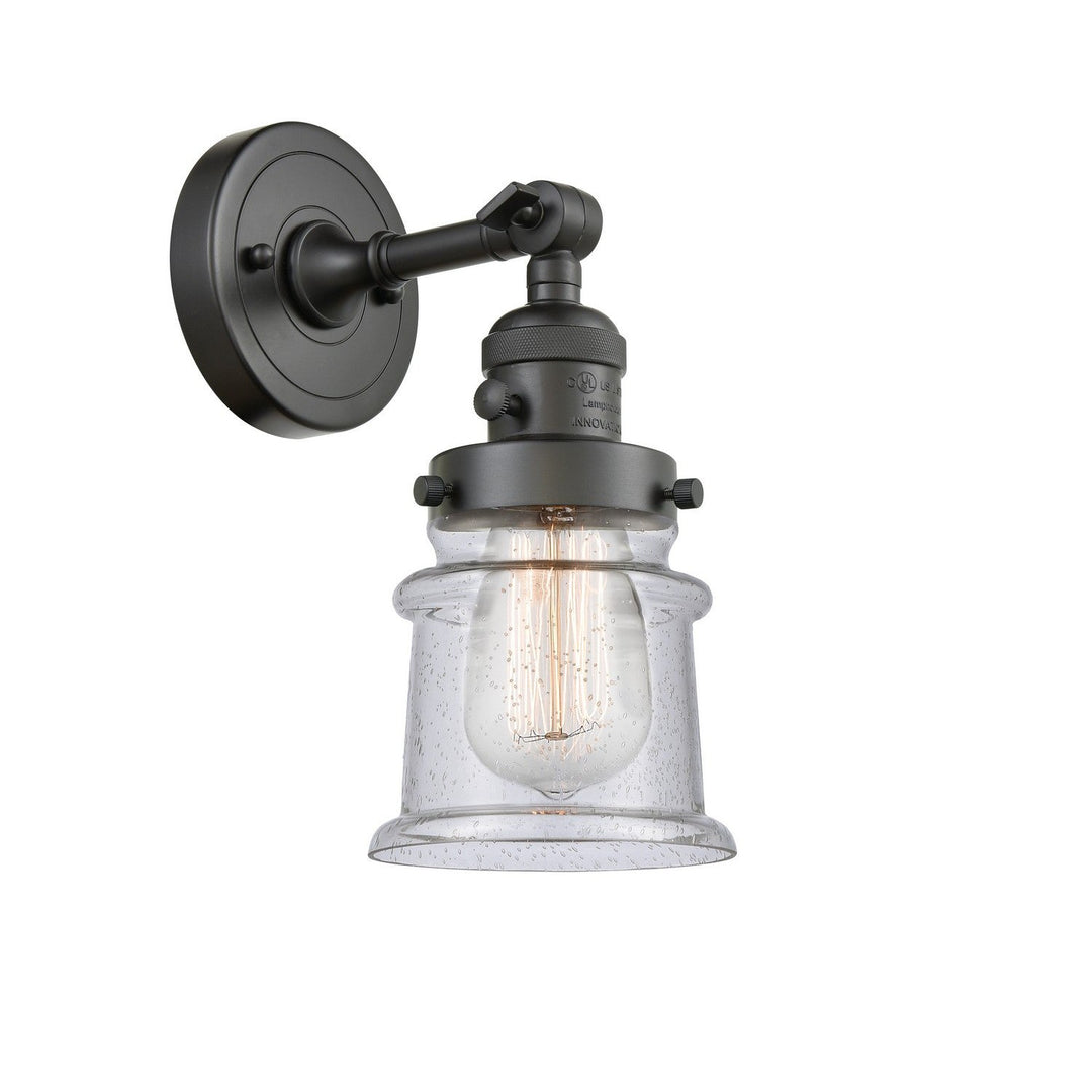 Innovations Franklin Restoration 203SW-OB-G184S-LED Wall Sconce Light - Oil Rubbed Bronze