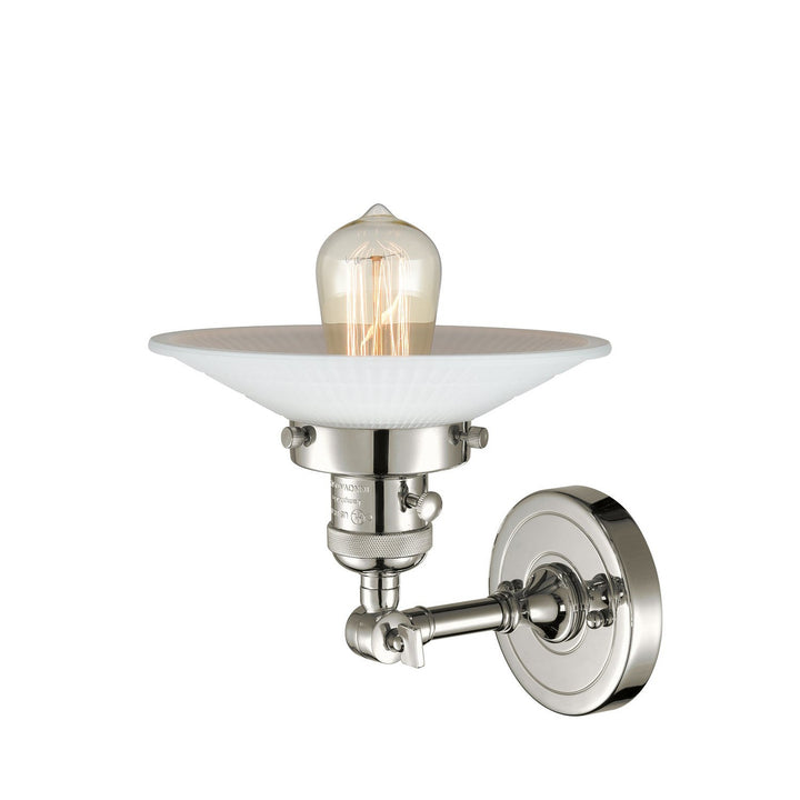 Innovations Franklin Restoration 203SW-PN-G1 Wall Sconce Light - Polished Nickel