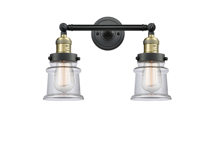 Innovations Franklin Restoration 208L-BAB-G182S-LED Bath Vanity Light 6 in. wide - Black Antique Brass