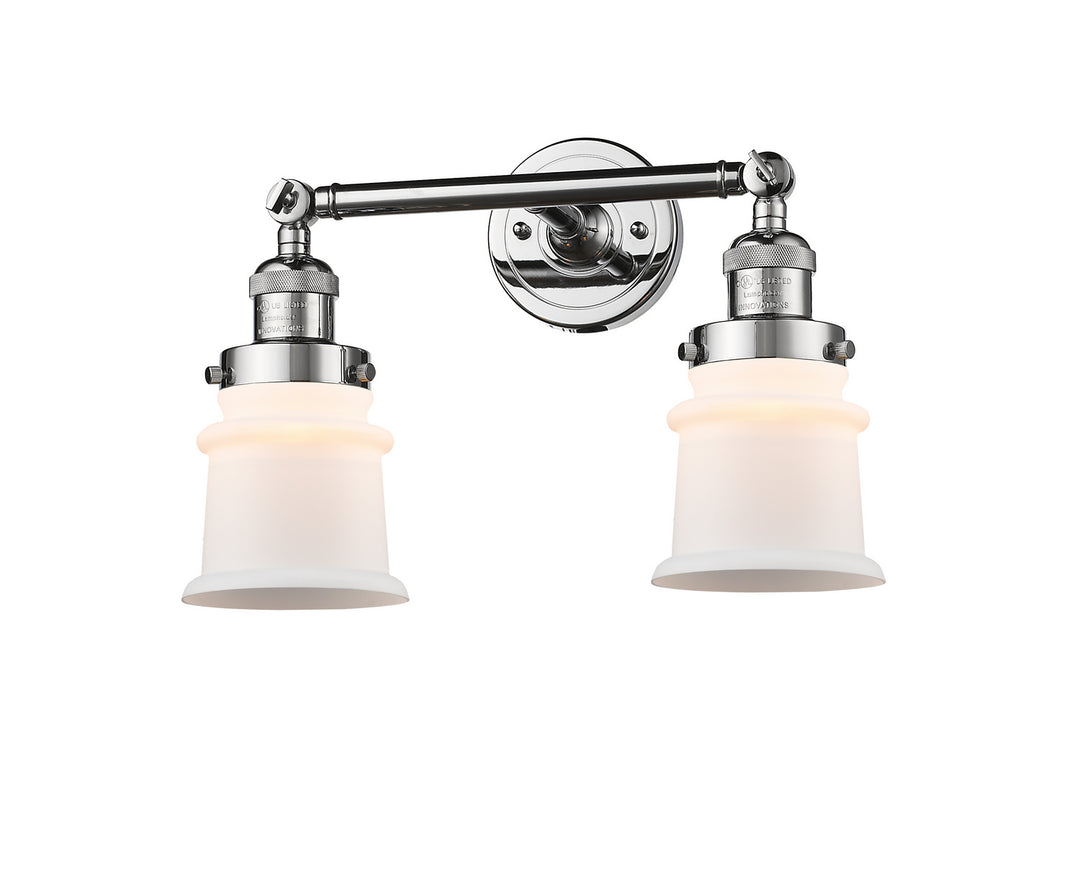 Innovations Franklin Restoration 208L-PC-G181S-LED Bath Vanity Light 6 in. wide - Polished Chrome