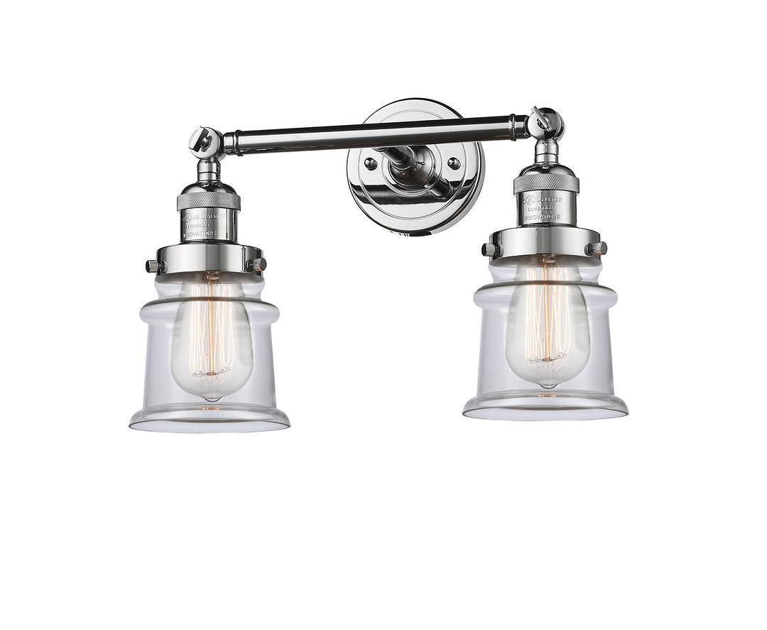 Innovations Franklin Restoration 208L-PC-G182S-LED Bath Vanity Light 6 in. wide - Polished Chrome