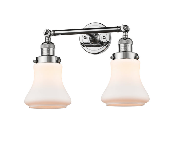 Innovations Franklin Restoration 208L-PC-G191-LED Bath Vanity Light 7 in. wide - Polished Chrome
