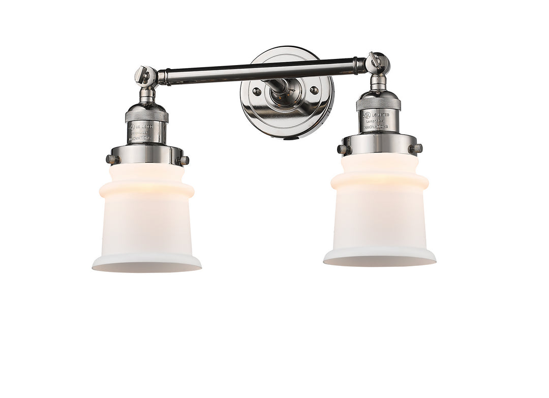 Innovations Franklin Restoration 208L-PN-G181S-LED Bath Vanity Light 6 in. wide - Polished Nickel