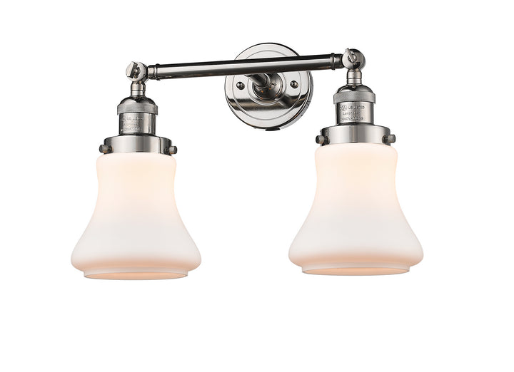 Innovations Franklin Restoration 208L-PN-G191-LED Bath Vanity Light 7 in. wide - Polished Nickel