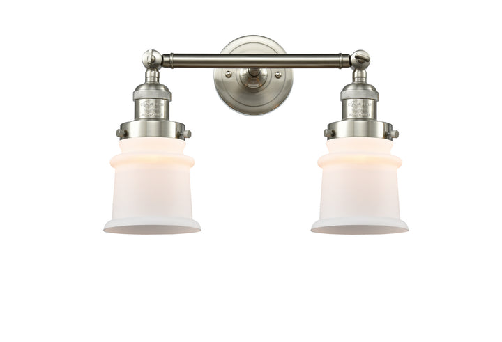 Innovations Franklin Restoration 208L-SN-G181S-LED Bath Vanity Light 6 in. wide - Brushed Satin Nickel