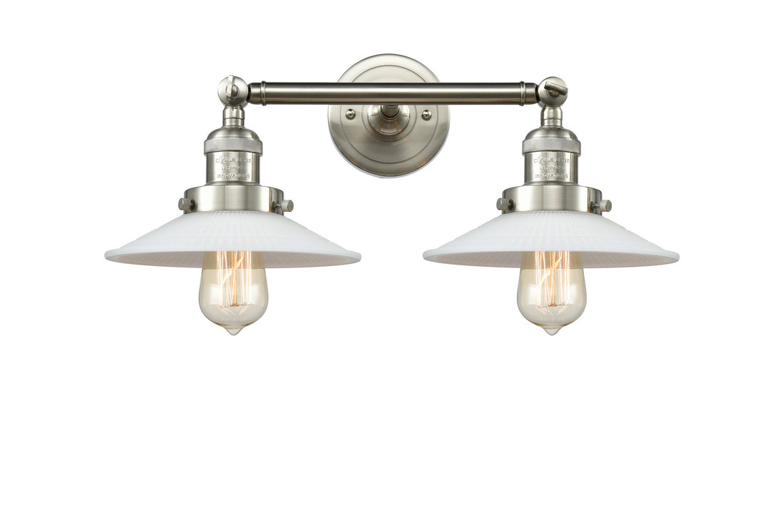 Innovations Franklin Restoration 208L-SN-G1-LED Bath Vanity Light 9 in. wide - Brushed Satin Nickel