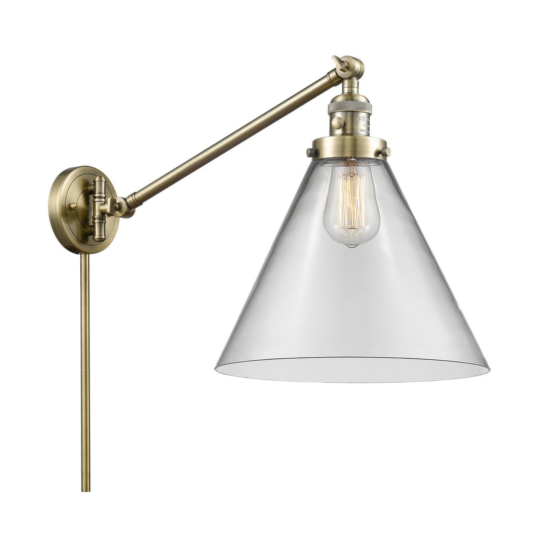 Innovations Franklin Restoration 237-AB-G42-L-LED Wall Light - Antique Brass