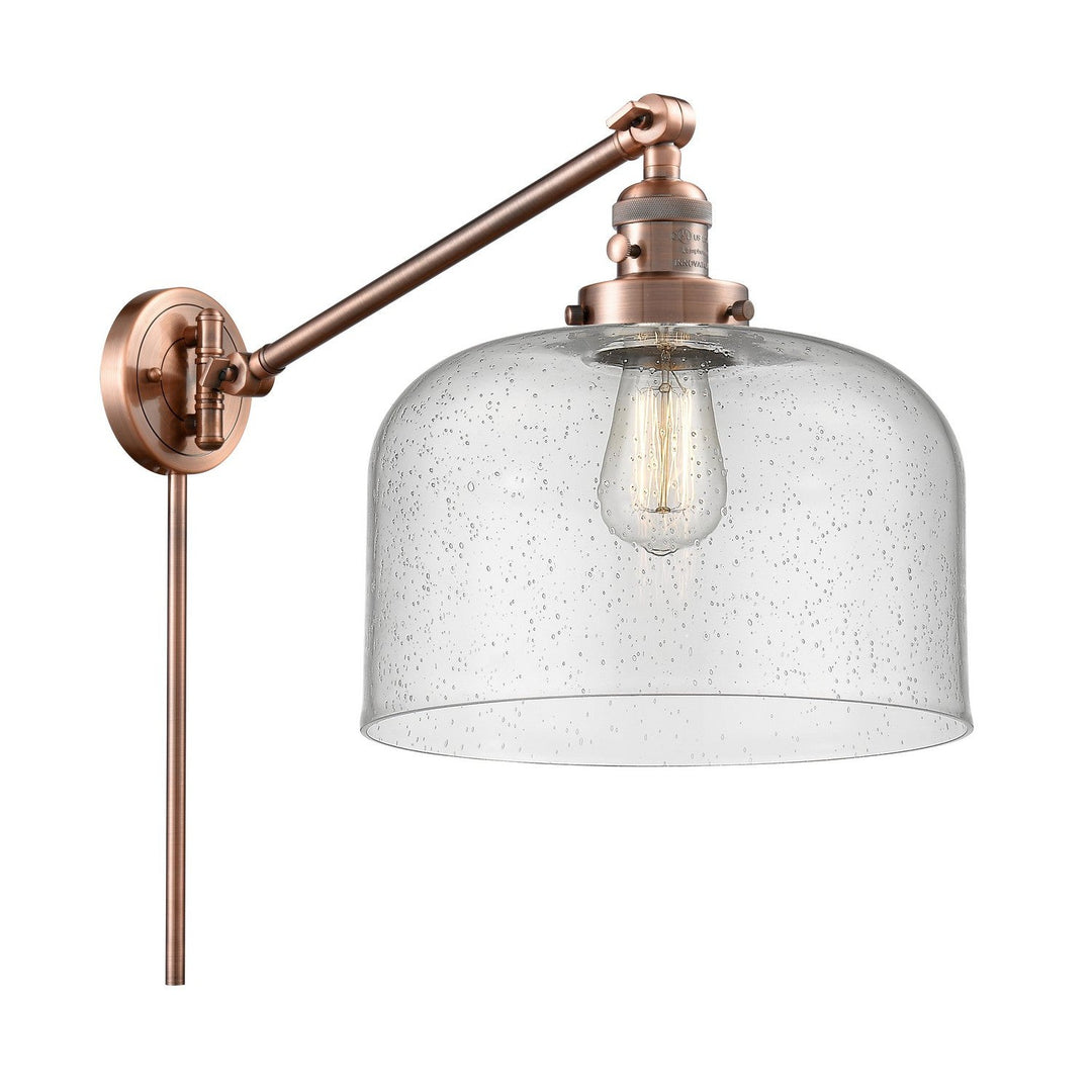Innovations Franklin Restoration 237-AC-G74-L-LED Wall Light - Antique Copper