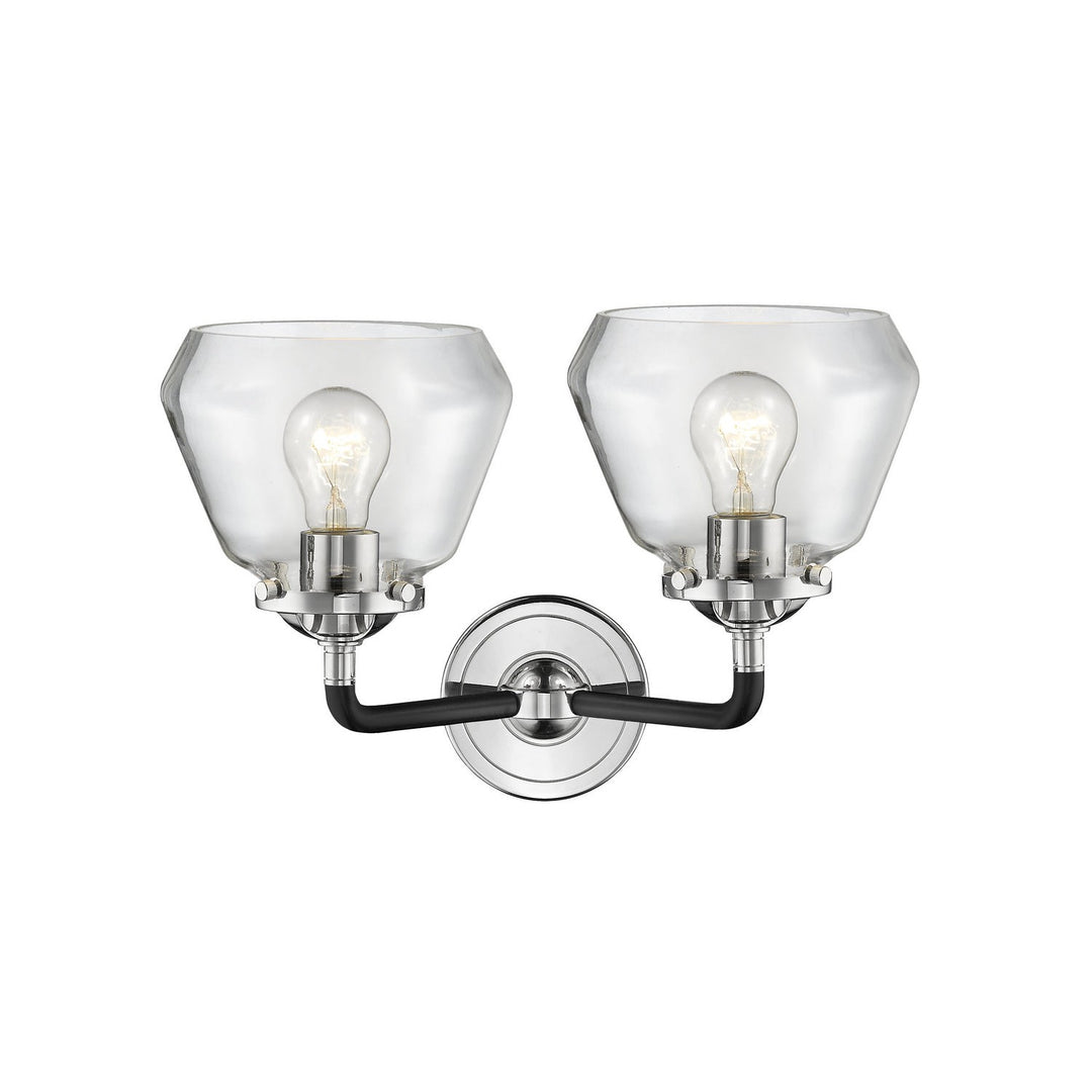 Innovations Nouveau 284-2W-BPN-G172 Bath Vanity Light 15 in. wide - Black Polished Nickel