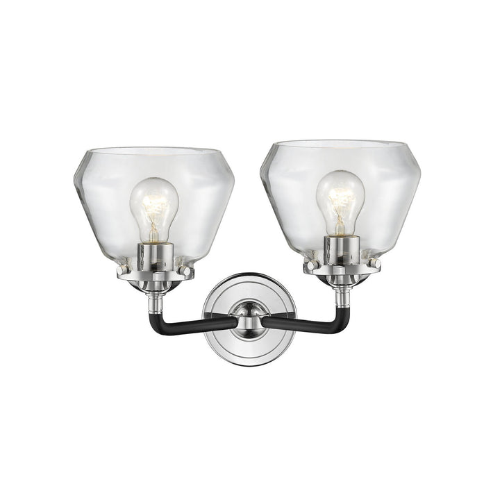 Innovations Nouveau 284-2W-BPN-G172 Bath Vanity Light 15 in. wide - Black Polished Nickel