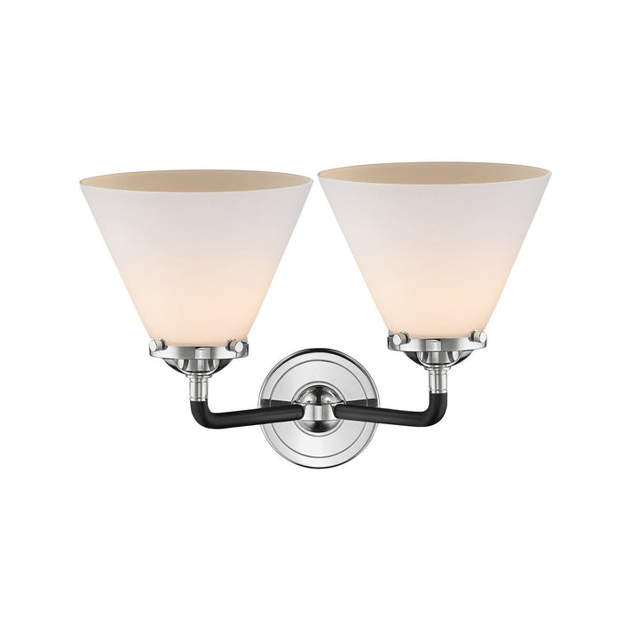 Innovations Nouveau 284-2W-BPN-G41-LED Bath Vanity Light 16 in. wide - Black Polished Nickel