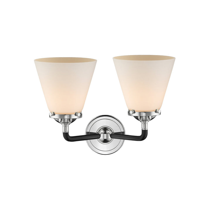 Innovations Nouveau 284-2W-BPN-G61 Bath Vanity Light 15 in. wide - Black Polished Nickel