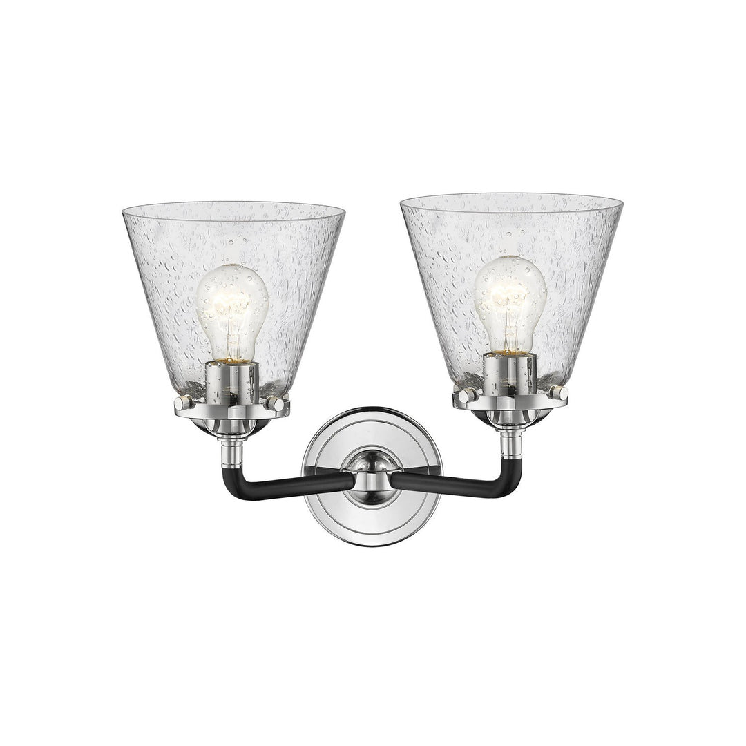 Innovations Nouveau 284-2W-BPN-G64-LED Bath Vanity Light 15 in. wide - Black Polished Nickel