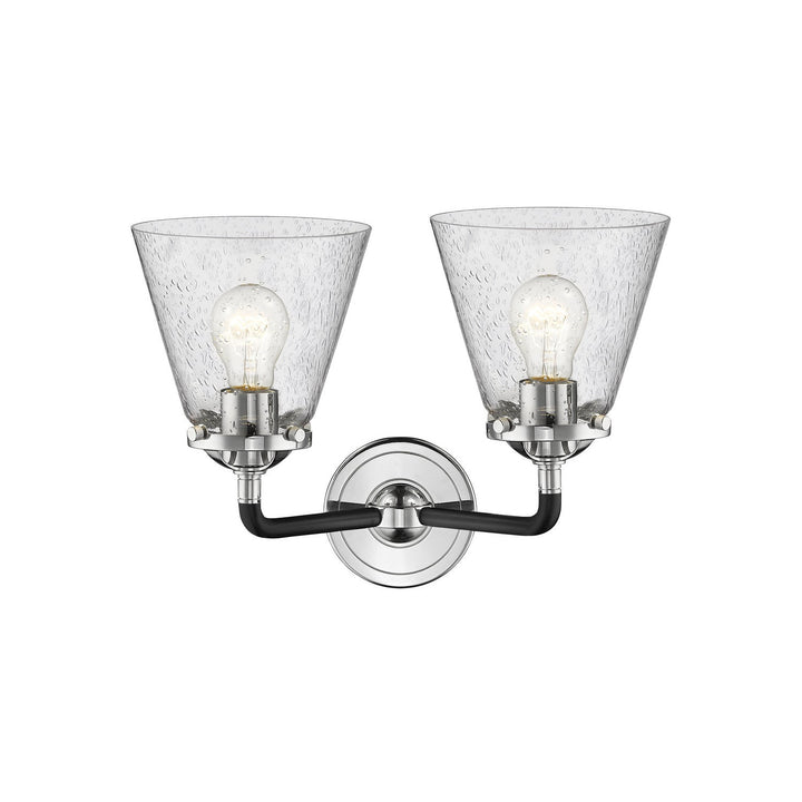 Innovations Nouveau 284-2W-BPN-G64-LED Bath Vanity Light 15 in. wide - Black Polished Nickel