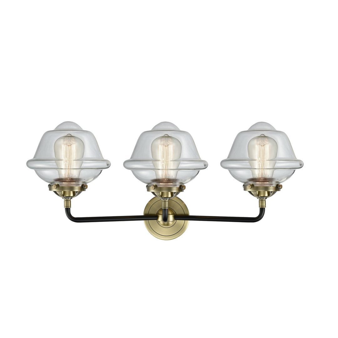 Innovations Nouveau 284-3W-BAB-G532 Bath Vanity Light 26 in. wide - Black Antique Brass