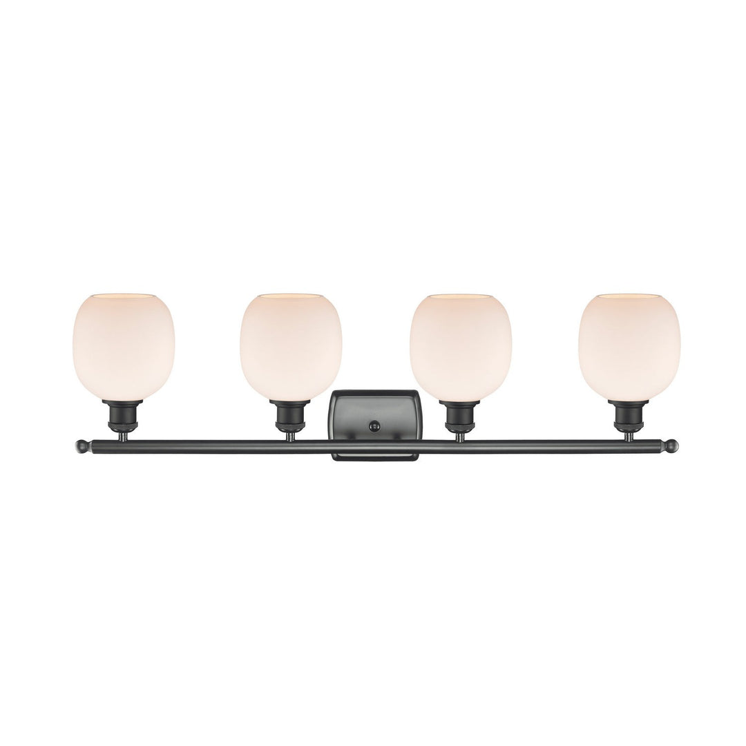 Innovations Ballston 516-4W-BK-G101-LED Bath Vanity Light 36 in. wide - Matte Black