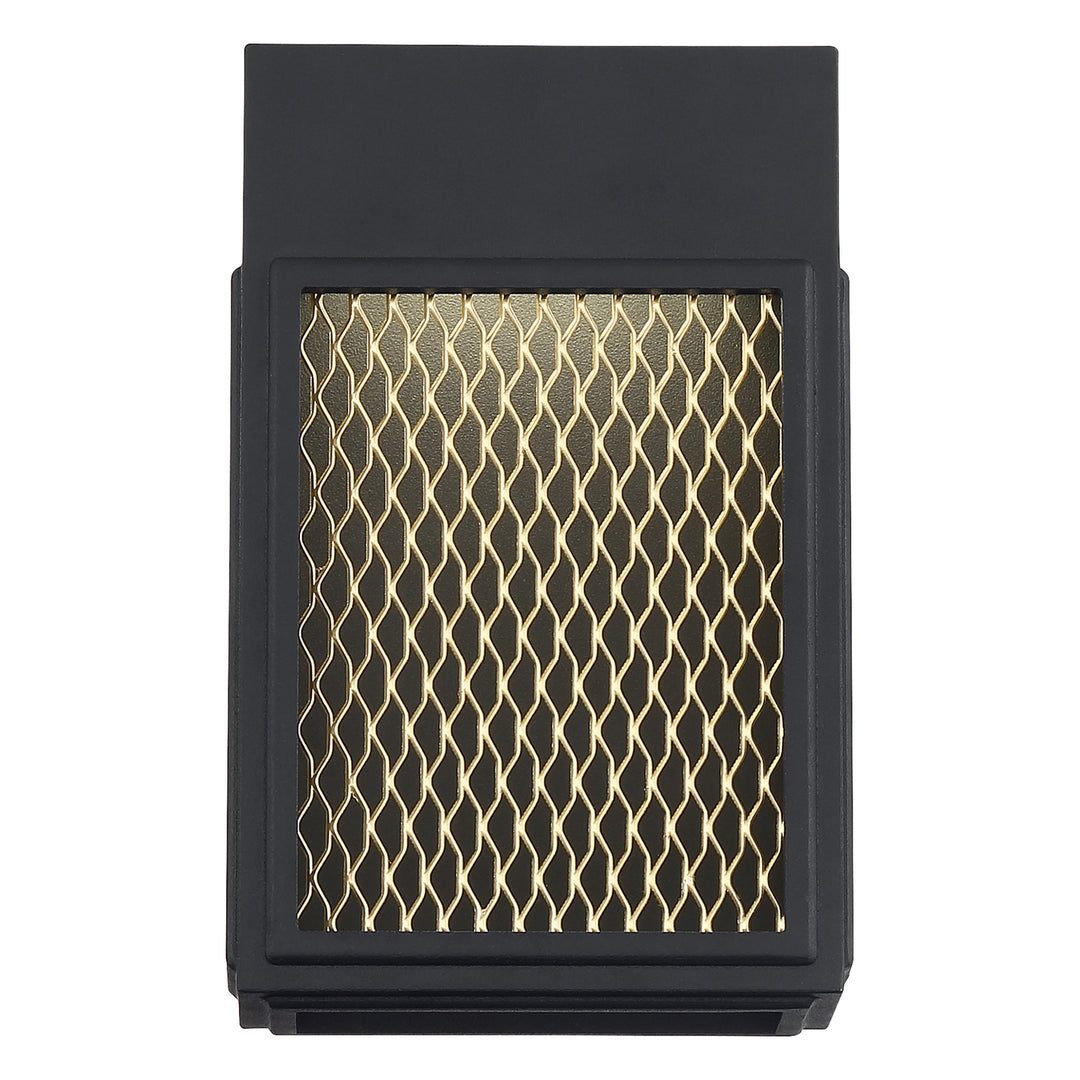 Access Lighting 20062LEDDMG-BL/GLD Modern Metro Outdoor Black And Gold