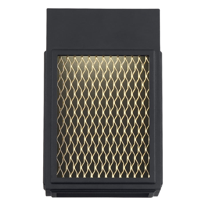 Access Lighting 20062LEDDMG-BL/GLD Modern Metro Outdoor Black And Gold