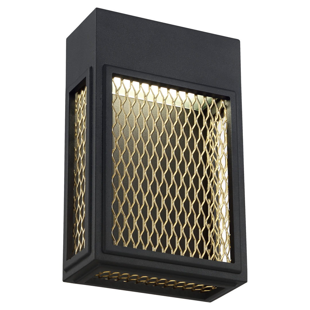 Access Lighting 20062LEDDMG-BL/GLD Modern Metro Outdoor Black And Gold