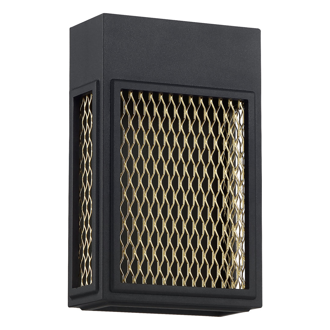 Access Lighting 20062LEDDMG-BL/GLD Modern Metro Outdoor Black And Gold