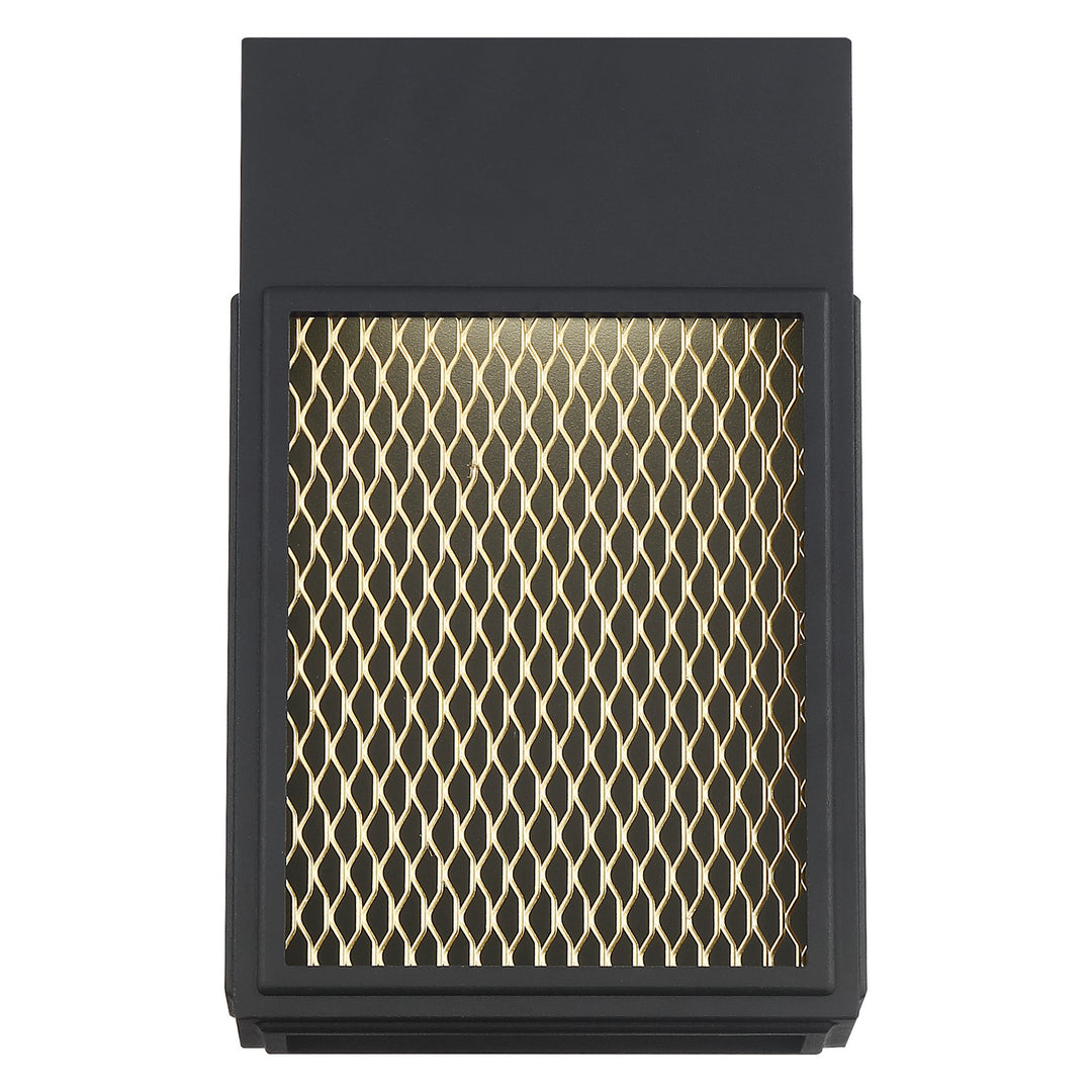 Access Lighting 20063LEDDMG-BL/GLD Modern Metro Outdoor Black And Gold