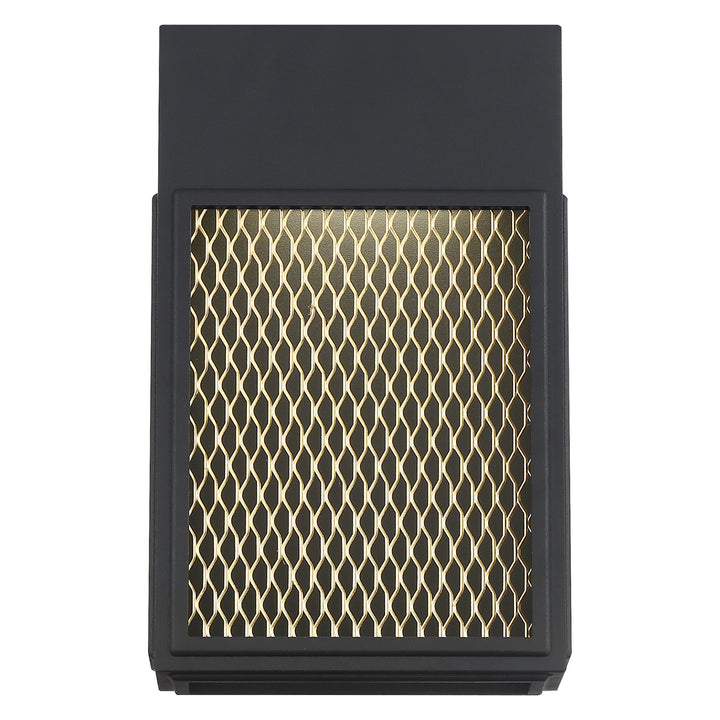 Access Lighting 20063LEDDMG-BL/GLD Modern Metro Outdoor Black And Gold