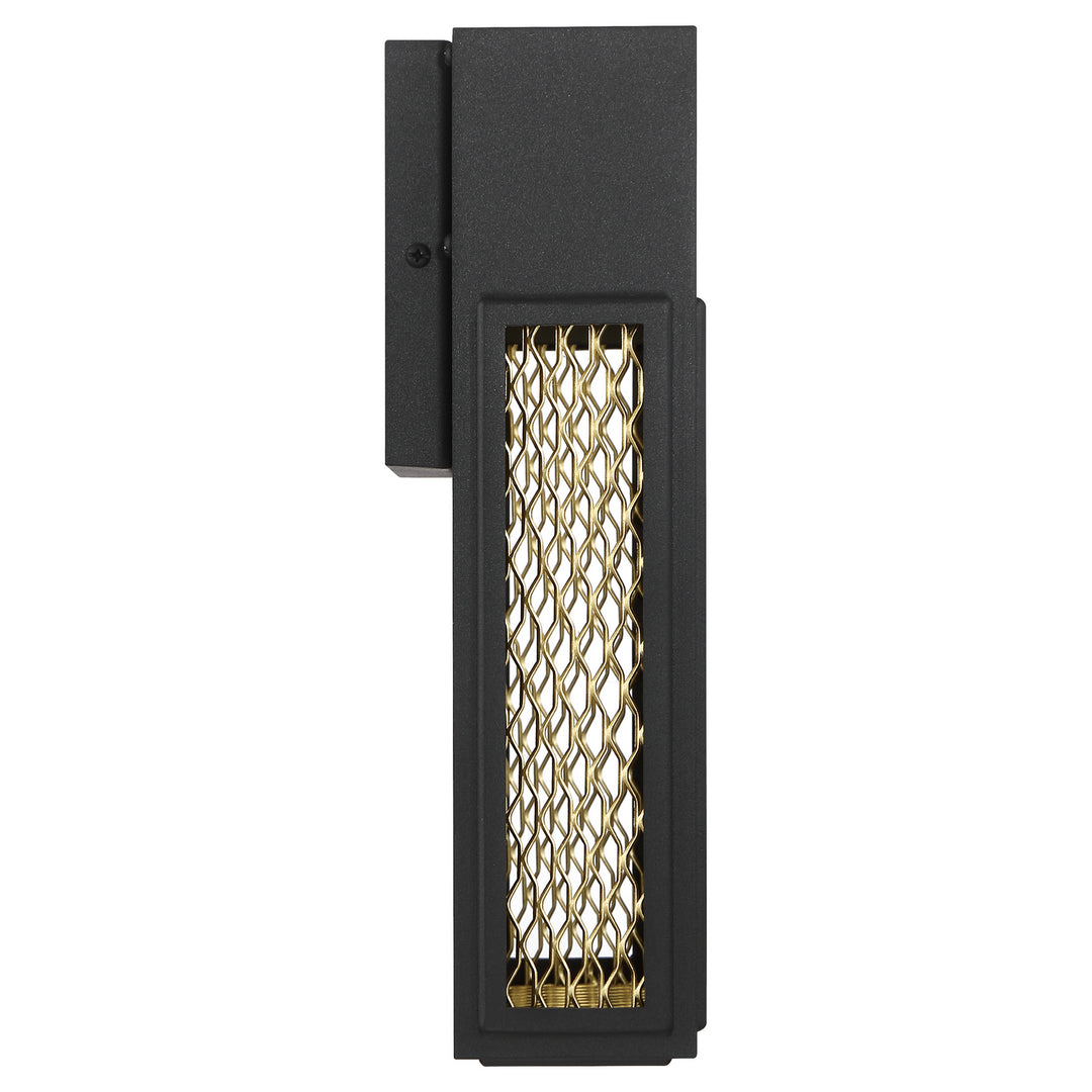 Access Lighting 20063LEDDMG-BL/GLD Modern Metro Outdoor Black And Gold