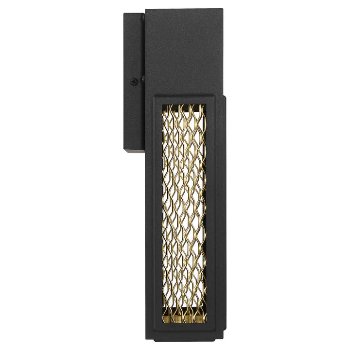Access Lighting 20063LEDDMG-BL/GLD Modern Metro Outdoor Black And Gold