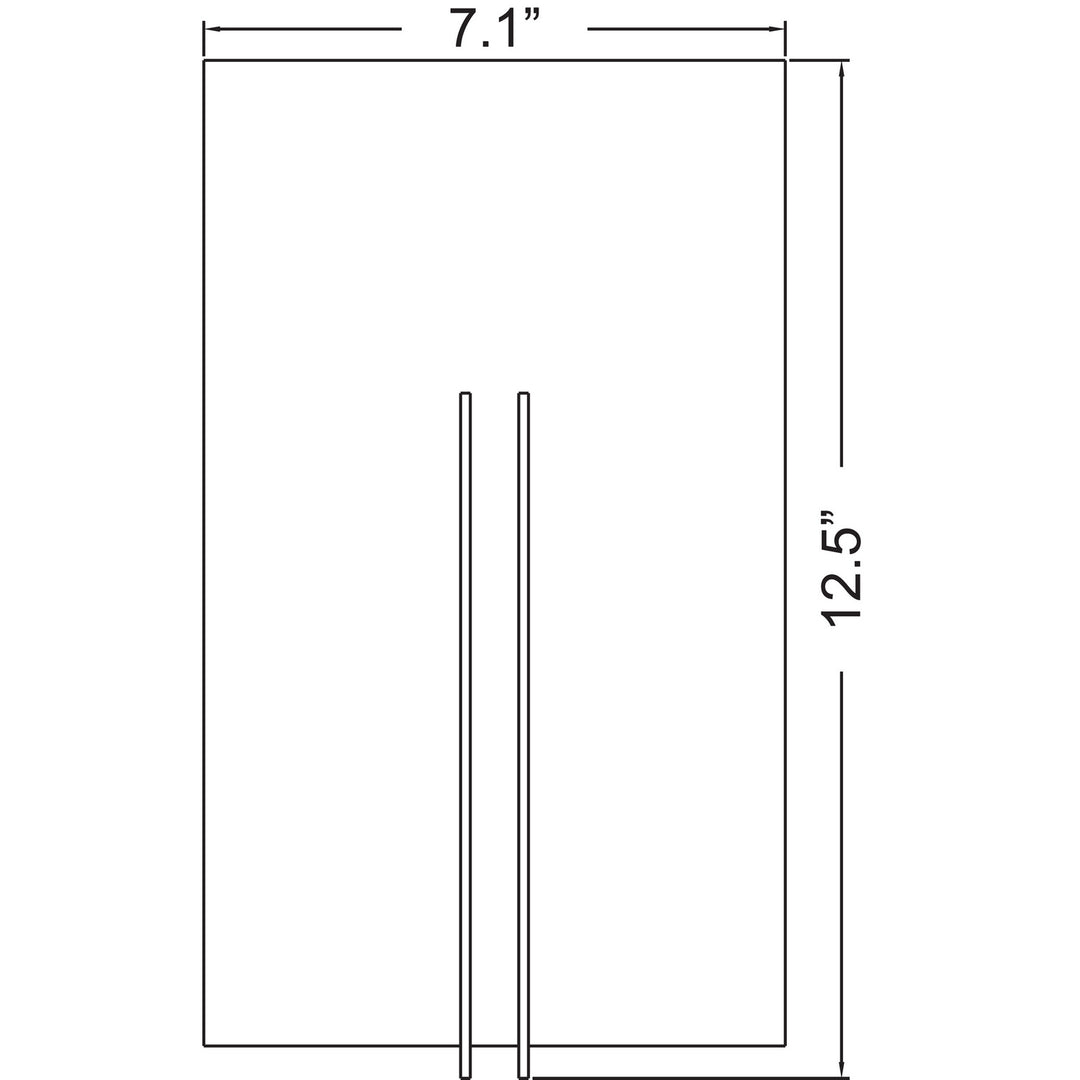 Access Prong 20446LEDDLP-BS/WHT Wall Sconce Light - Brushed Steel