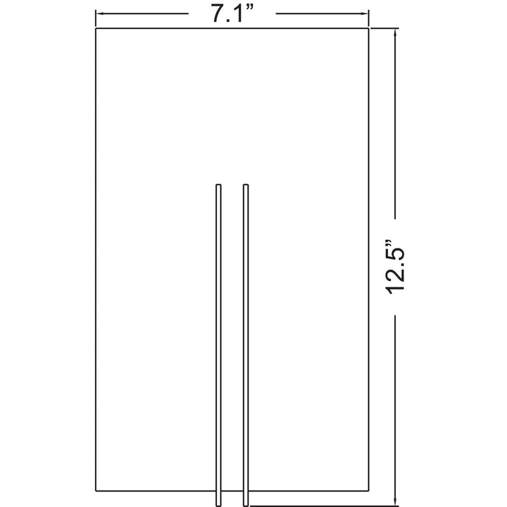 Access Prong 20446LEDDLP-BS/WHT Wall Sconce Light - Brushed Steel