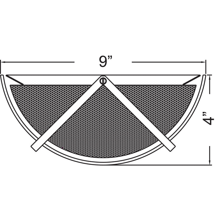 Access Vector 20451LEDDLP-BS/OPL Wall Sconce Light - Brushed Steel