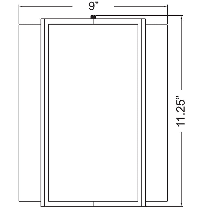 Access Vector 20451LEDDLP-BS/OPL Wall Sconce Light - Brushed Steel