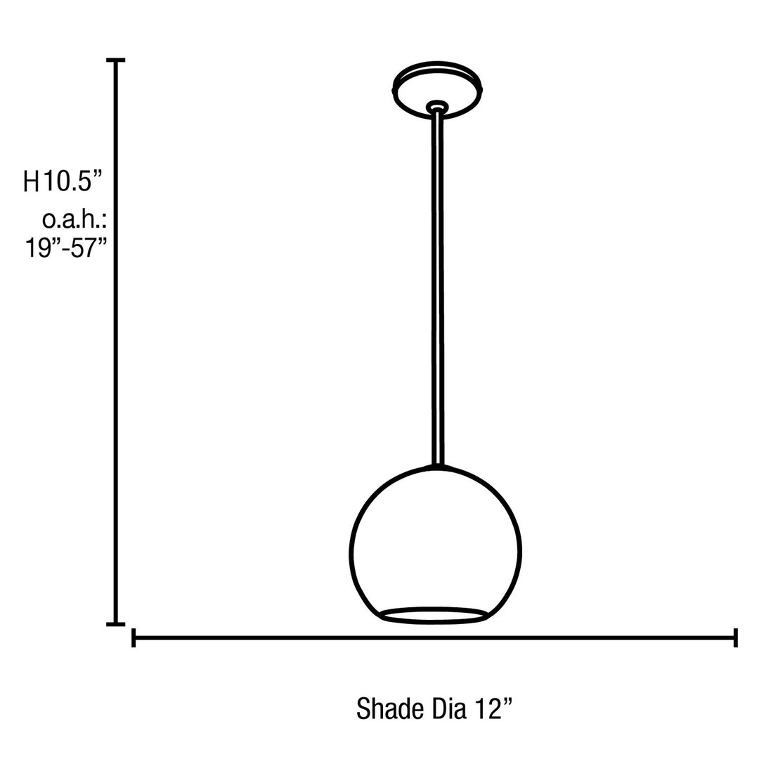 Access Nitrogen 23951LEDDLP-BS/OPL Pendant Light - Brushed Steel