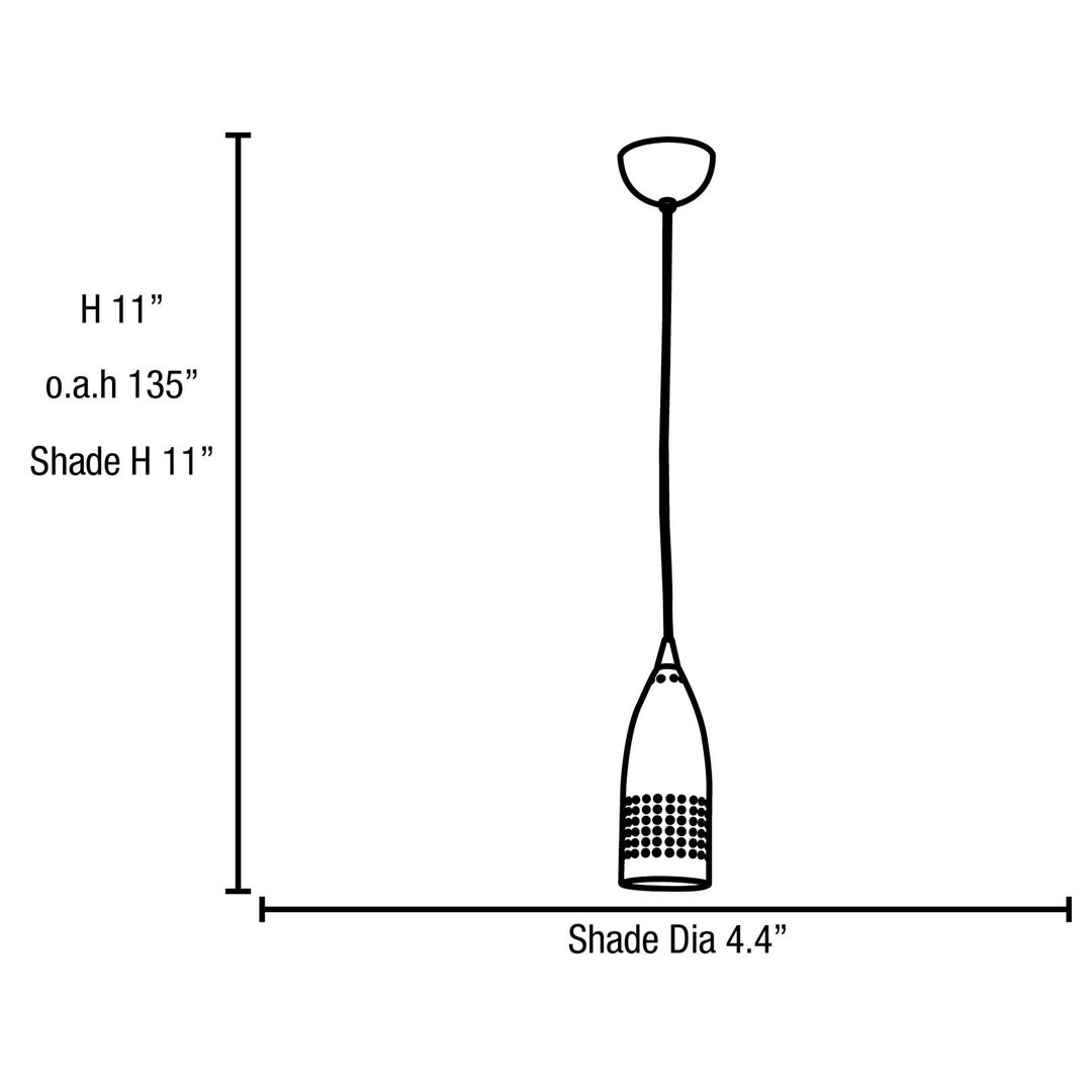 Access Tomahawk 52070LEDDLP-BS Pendant Light - Brushed Steel