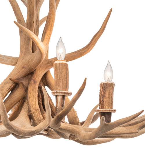 Meyda Tiffany Antlers 213675 Chandelier Light - Nickel