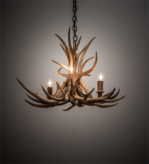 Meyda Tiffany Antlers 213675 Chandelier Light - Nickel