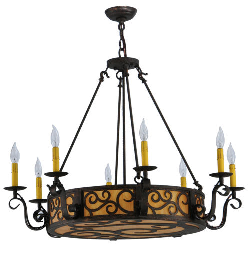 Meyda Tiffany Delano 115165 Chandelier Light - Rust