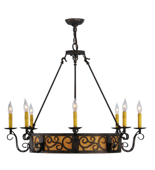 Meyda Tiffany Delano 115165 Chandelier Light - Rust