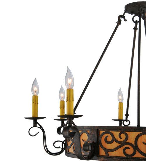 Meyda Tiffany Delano 115165 Chandelier Light - Rust