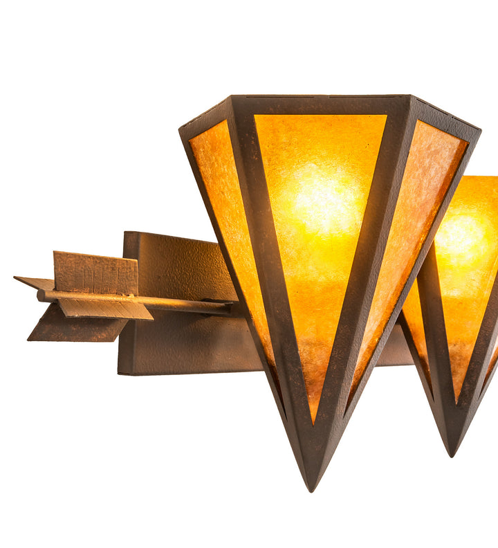 Meyda Tiffany Desert Arrow 120190 Bath Vanity Light 9 in. wide - Rust