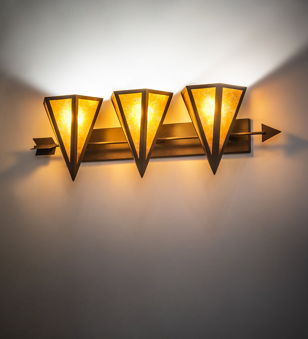 Meyda Tiffany Desert Arrow 120190 Bath Vanity Light 9 in. wide - Rust