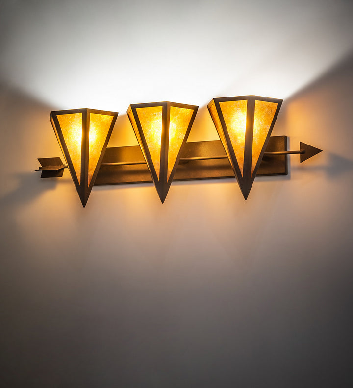 Meyda Tiffany Desert Arrow 120190 Bath Vanity Light 9 in. wide - Rust
