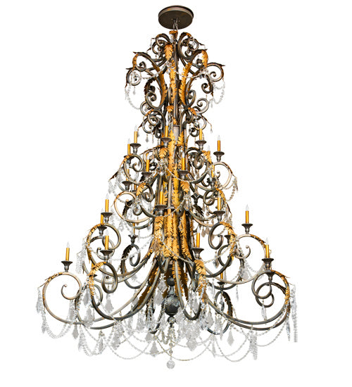 Meyda Tiffany Serratina 213272 Chandelier Light - French Bronzed,Crystal