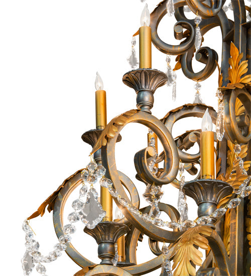 Meyda Tiffany Serratina 213272 Chandelier Light - French Bronzed,Crystal